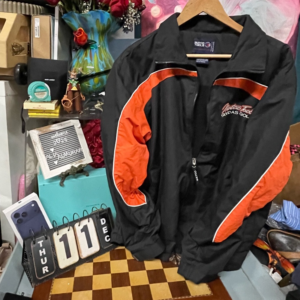 Vtg Matco Tools Good As Gold Softshell Zip Up Jacket